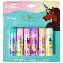 LUV HER Lip Balm Set Pack of 6 - Tinted Lip Balm with Playful Colors and Flavors - Perfect Girls Makeup Accessory - Ideal for Dry Weather Protection,