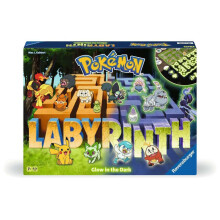 Ravensburger 22705 - Pok?on Labyrinth Glow in The Dark - Glijplezier met je favoriete Pok?on - Speelbaar in licht en donker voor 2-4 spelers vanaf 7
