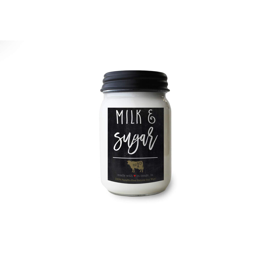 Milkhouse Candle Company Milk & Sugar 13 Oz Bienenwachs- Und Sojakerzen Farmhouse Collection 100 % Natrliches, Paraffinfreies Duftl Mit-image