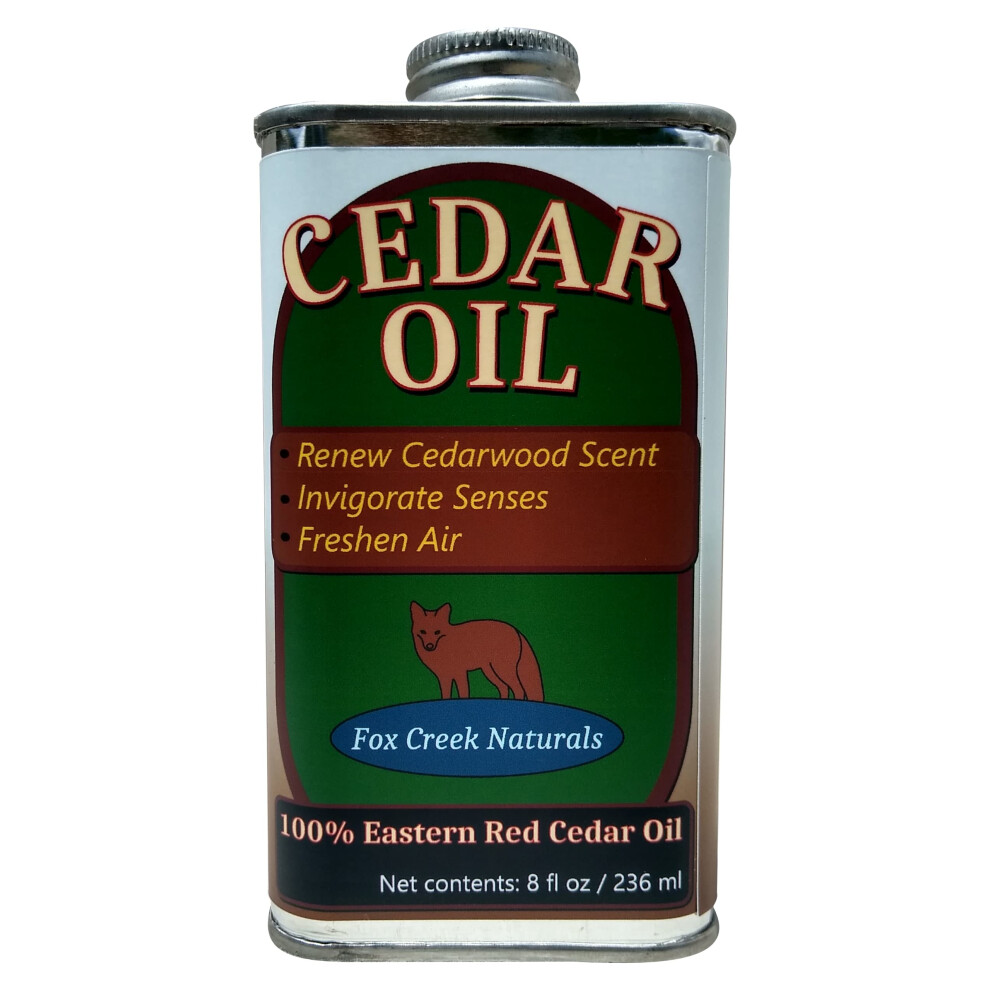 8Oz Zedern Ldose - Therisches L Aus Stlichem Rotzedernholz (Juniperus Virginiana) - Fox Creek Zedern L-image