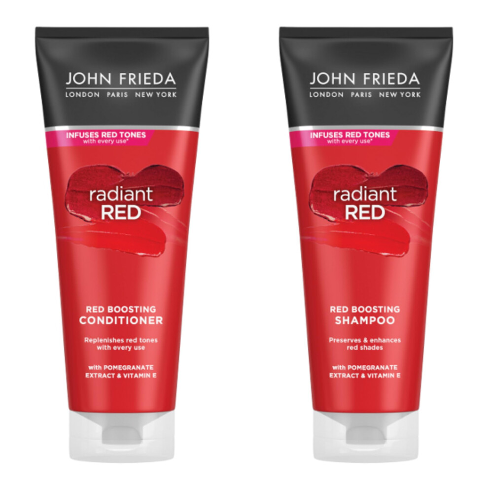 John Frieda Radiant Red Colour Protecting  Shampoo and Conditioner Pack 8.3 oz Each