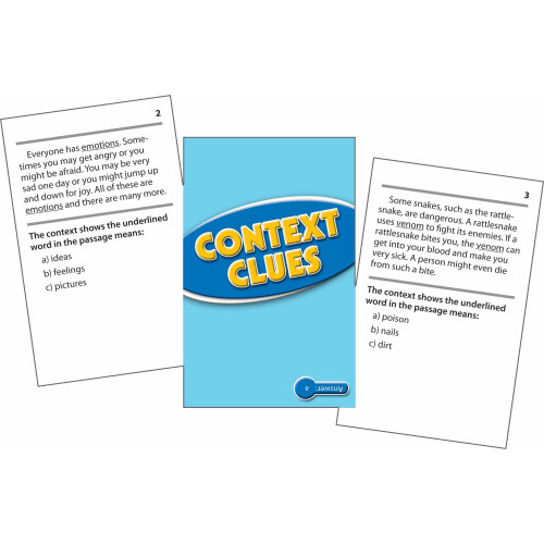 Edupress Context Clues Practice Cards Niveauer 3.5-5.0 Blå 1