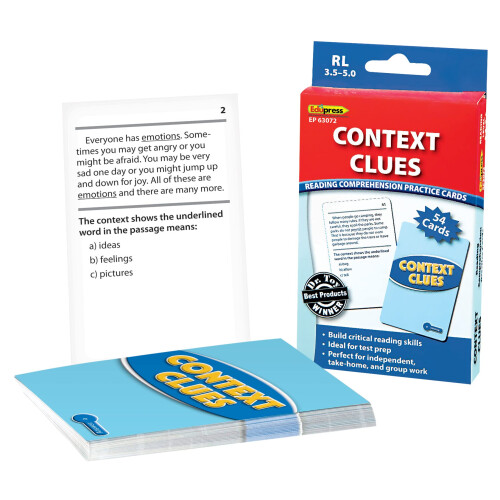 Edupress Context Clues Practice Cards Niveauer 3.5-5.0 Blå