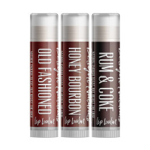 Delight Naturals Dark Cocktails Lip Balm Gift Set - Old Fashioned Honey Bourbon and Rum & Coke