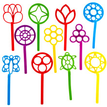 Bubble Wands Grote Bubble Wand Assortiment 8"""" inch (1 set)