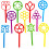 Bubble Wands Stor boble Wand Sortment 8 """" Inches (1 Set) 1
