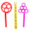 Bubble Wands Stor boble Wand Sortment 8 """" Inches (1 Set) 3