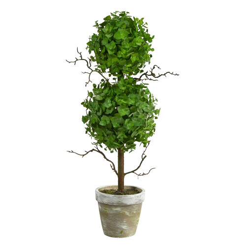 Nearly Natural 2ft. Δένδρο Τοπίου Εucalyptus με Διπλή Σφαίρα