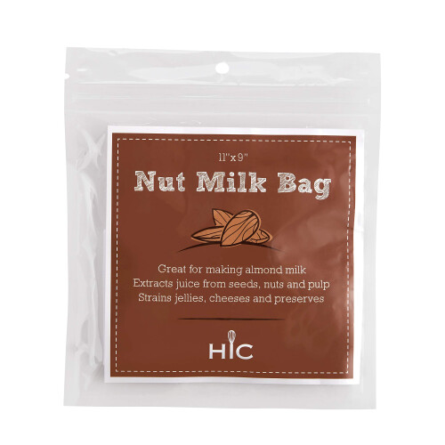 HIC Kitchen Notenmelkzakjes met trekkoordsluiting, set van 3 1