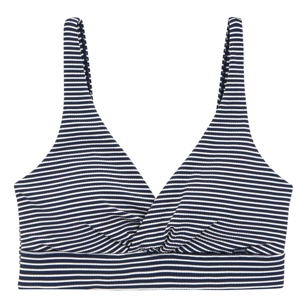 (10 UK, Navy/White) Regatta Womens/Ladies Stripe Bikini Top