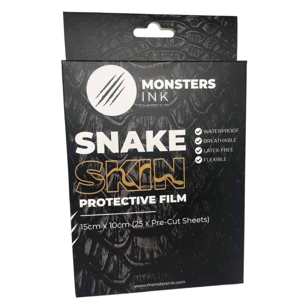 Monsters Ink Waterproof Tattoo Aftercare Wrap Ultra Thin Snake Skin Tattoo Cover Tattoo Protection Skin Bandage Tattoo Film Tattoo Aftercare Waterproof Bandage Sn