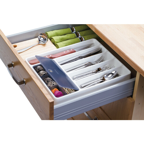 Prepworks van Progressive Flatware Organizer met verwijderbare opbergdoos 1