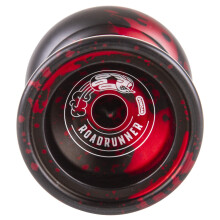 Duncan Toys Roadrunner Yo-Yo, reagiert nicht, Expert Level Yo-Yo, konkaves Lager und Aluminiumgeh   use, schwarz mit rotem Spritzer