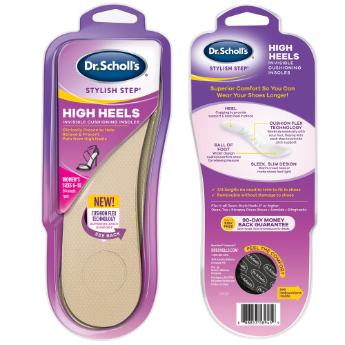 Scholl Dr. Scholl's Soft Cushioning Insoles for High Heels  New Packaging 1