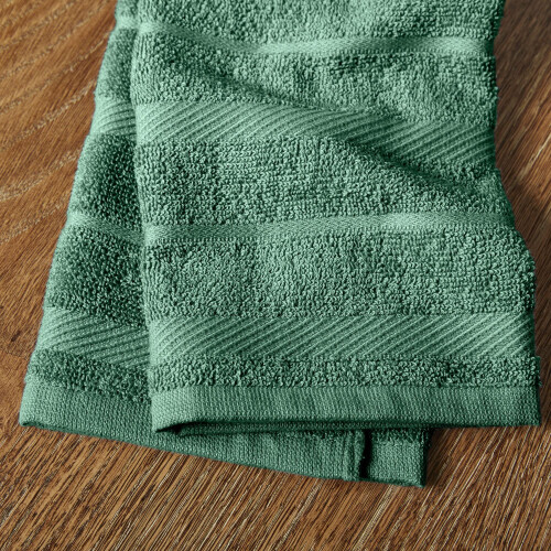 KitchenAid KitchenAid Albany Kitchen Towel 4-Pack Set  Dark Green/White  16""""x26"""" 2