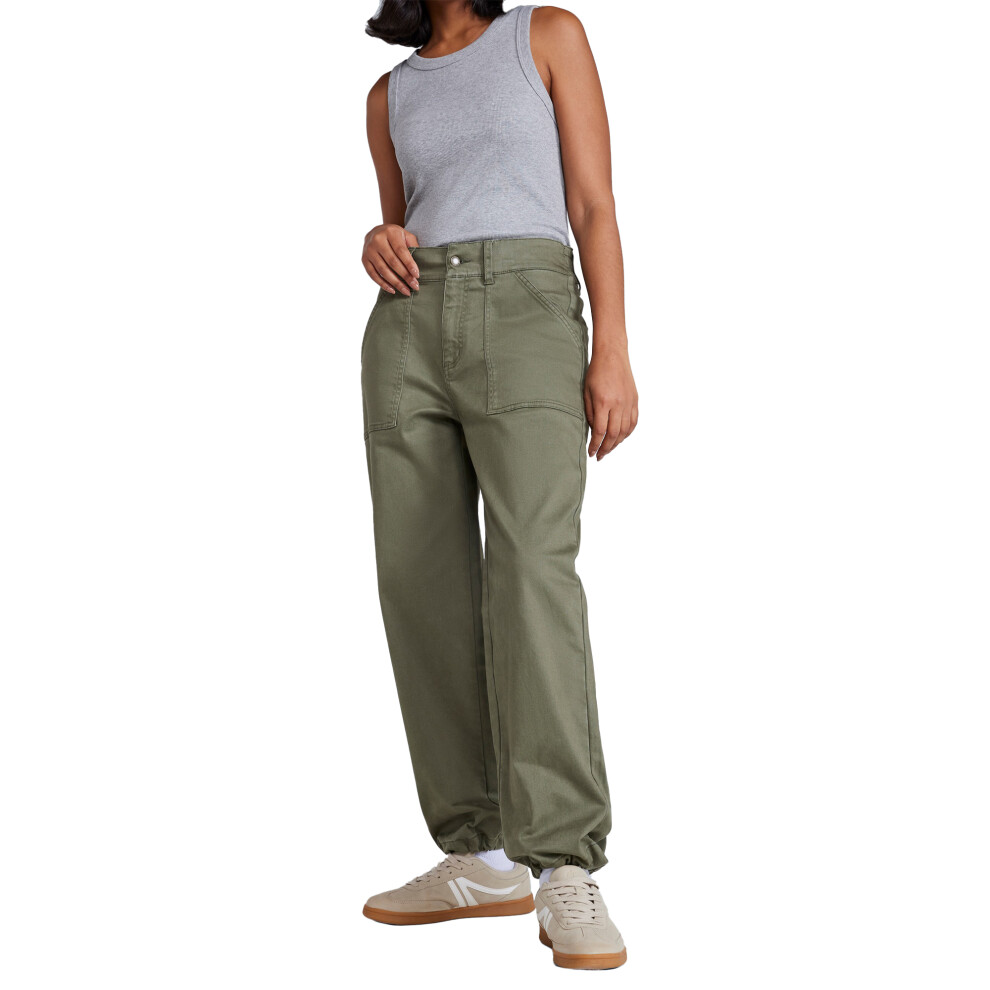 (6 UK, Khaki Green) Animal Womens/Ladies Stretch Cargo Trousers