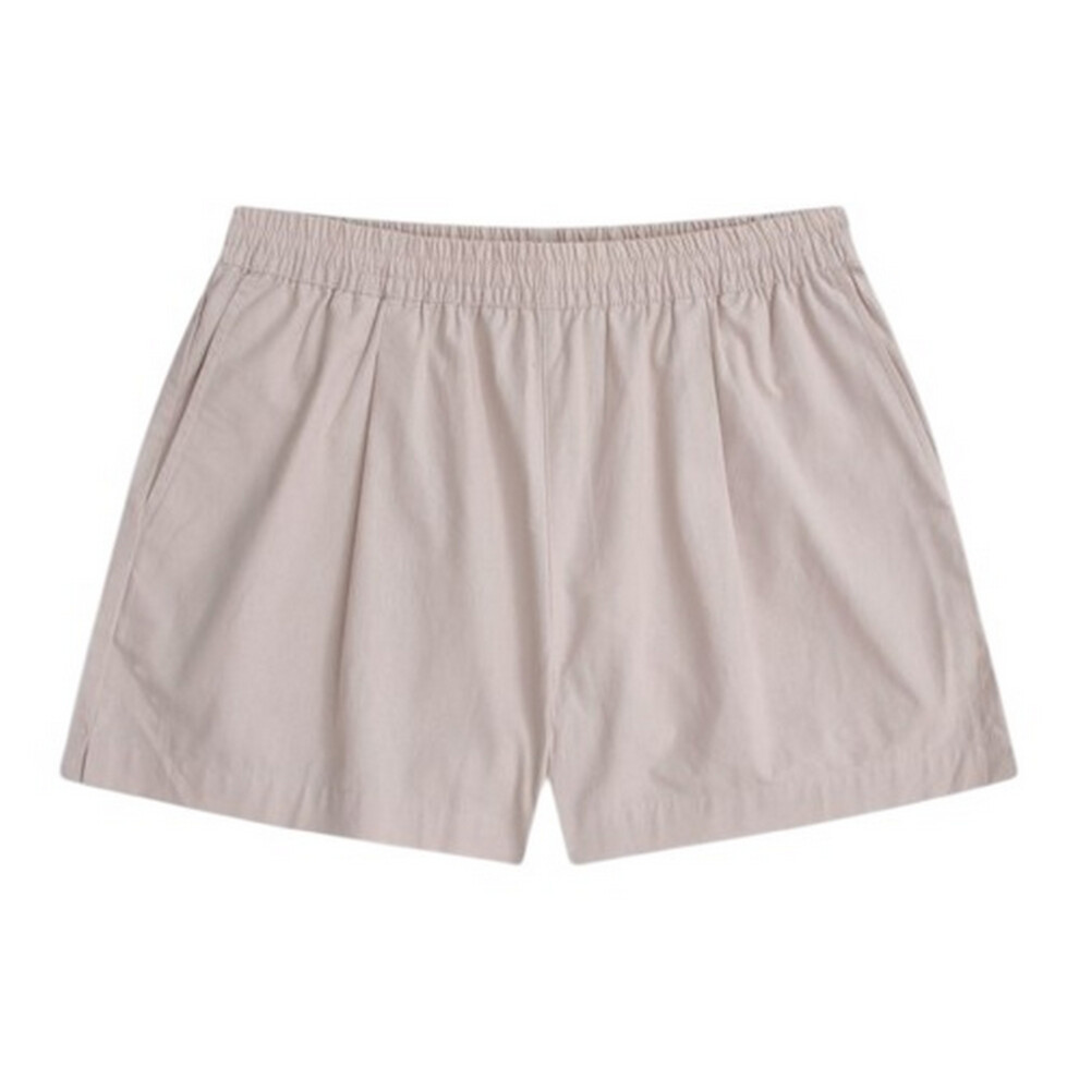 (12 UK, Light Beige) Animal Womens/Ladies Comfort Cotton Shorts
