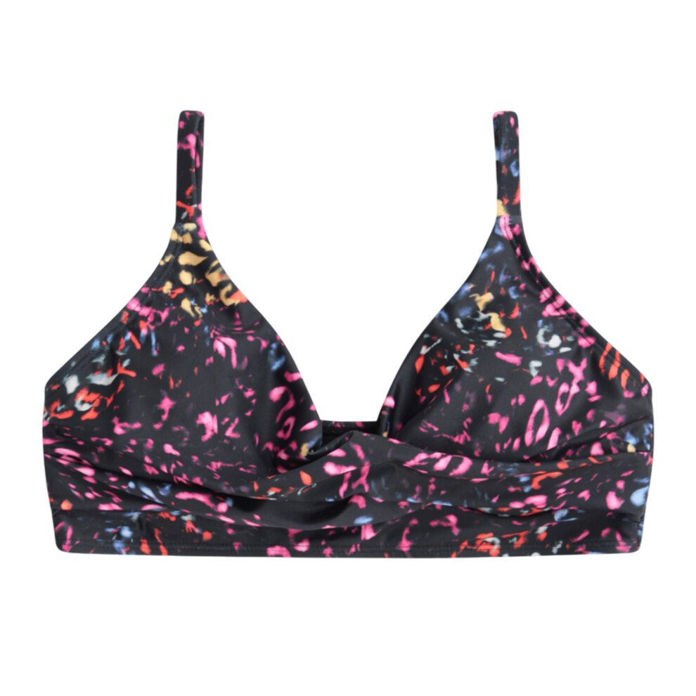 (6 UK, Jet Black) Animal Womens/Ladies Bondi Wrap Bikini Top