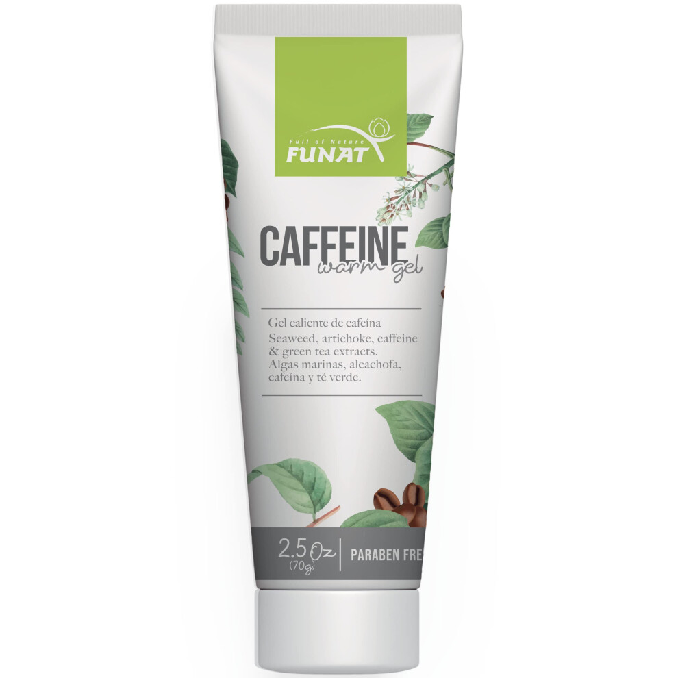 Fuld Af Naturen Funat Green Funat Caffeine Warm Gel With Seaweed Artichoke Tea & Caffeine Extracts - Skin Invigorating Massage Gel 250G (8.8 Oz)