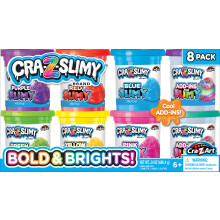 CRA-Z-Slimy Bold & Brite 8 Count rugalmas s sznes elore elksztett Slime kollekci 6 ves kortl