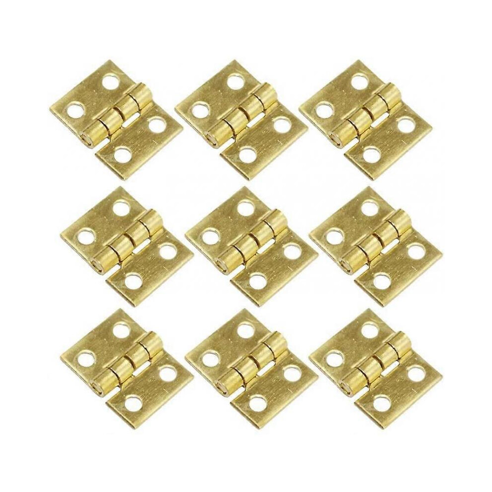 50Pcs Mini Brass Hinges For Jewelry Box With Screws 200Pcs Small Hinges For Furniture Wooden Cabinet10*8Mm 5004229809357