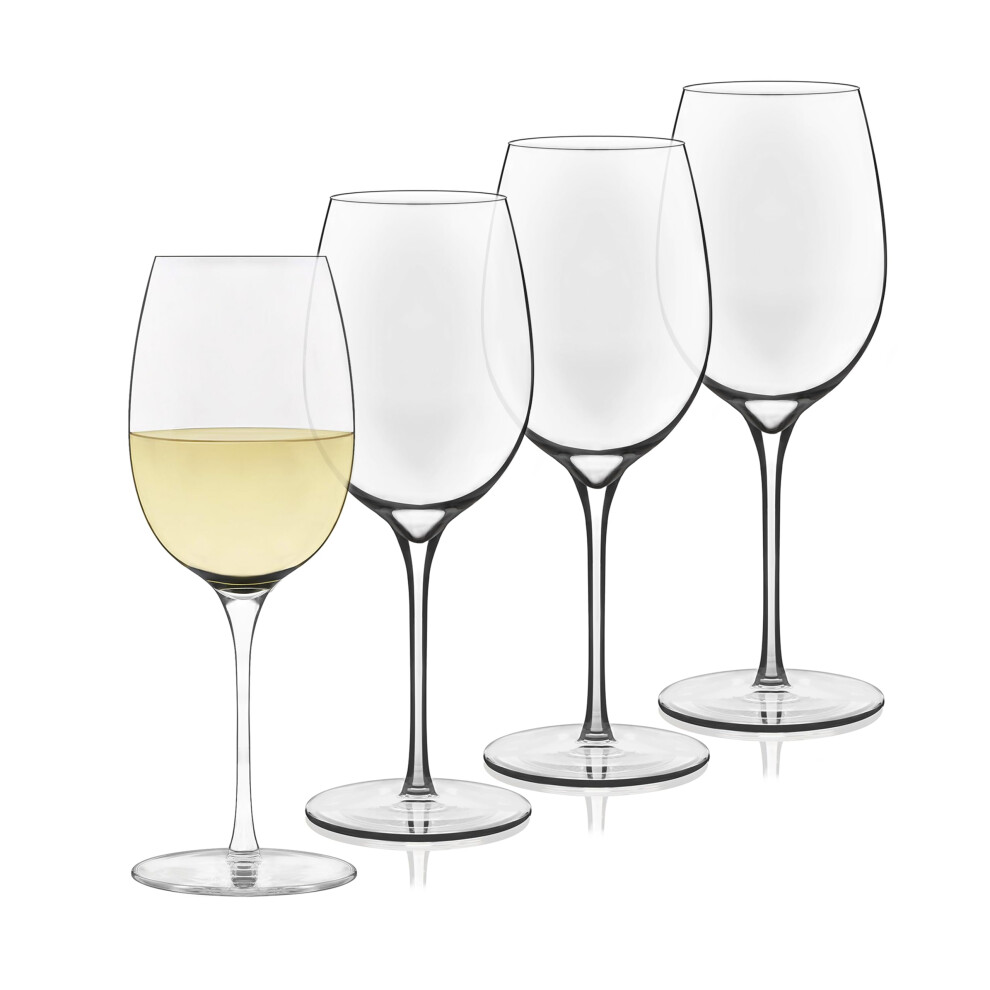 Libbey Signature White Wine Glasses Set of 4 Elegant Dishwasher Safe Glass Wine Glasses Party Wine Glasses for Birthdays Weddings & More