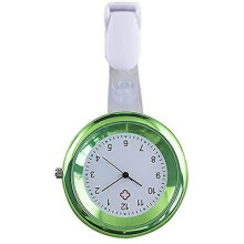 Nurse Watch Brooch Silicone Clip Infection Control Design Nurse Doctor Paramedic Brooch Fob Watchgreen