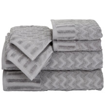 6-teiliges Handtuch-Set  625 g/m, 100 % Baumwolle, Badezimmerutensilien mit 2 Badetchern, 2 Handtchern und 2 Waschlappen  saugfhige Handtcher