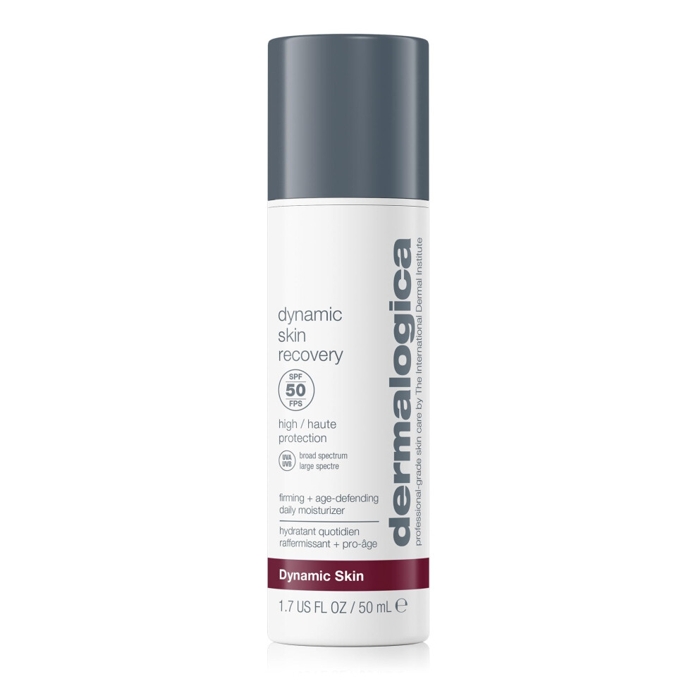 Dermalogica Dynamic Skin Recovery SPF 50 Face Moisturizer  Sunscreen Lotion - Use daily to Firm  Hydrate Skin and Protect with Broad Spectrum  Medium-