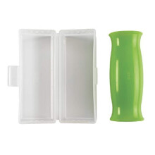 OXO Good Grips Siliconen Knoflook Pelder met Opbergdoos, Helder, 1EA