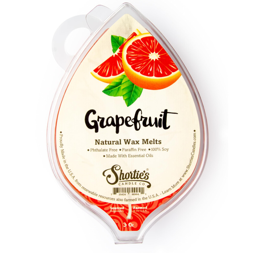 Velas De Soja Natural De Pomelo De Shortie's Candle Company - 1 Barra De 85 G Con Un Aroma Intenso - Hechas Con 100 % De Soja Y Aceites Esenciale-image