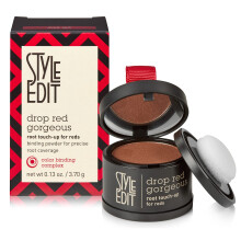 Root Touch Up Powder podle stylu Upravit | Tmave cerven barva vlasu Kryt | Minerln korektor na vlasov linie pro ediny a kornky | 0,13 unce Van
