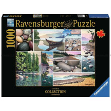 Ravensburger Canadese collectie: West Coast Tranquility 1000-delige puzzel voor volwassenen - 17469 - Elk stukje is uniek Softclick-technologie betek