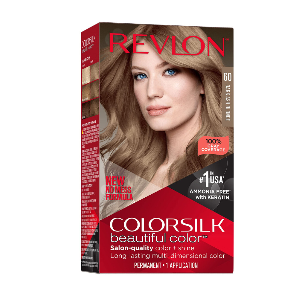 Revlon Colorsilk Beautiful Color Tinta Permanente Per Capelli, Colore Ad Alta Definizione E Lunga Durata, Brillantezza E Morbidezza Setosa Con Co-image
