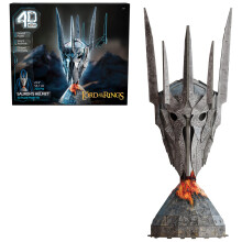 4D-bouw Lord of The Rings Sauron-helm 3D-modelkit 203-delige bureau-inrichting puzzels voor volwassenen voor LOTR Fantasy Book Fans 3D-puzzels voor v