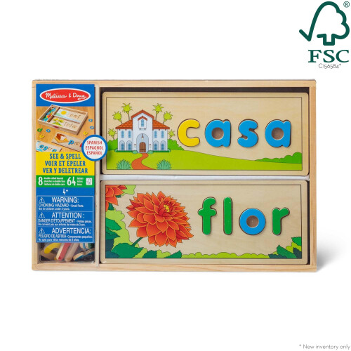Melissa & Doug Melissa & Doug Ισπανικό See & Spell Εκπαιδευτικό Παιχνίδι Γλώσσας 1