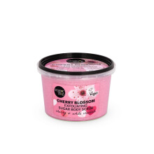 Organic Shop Nawilzajacy i zluszczajacy peeling do ciala z biala czekolada i wisnia 100% weganski i organiczny Codzienny peeling detoksykujacy i nawi