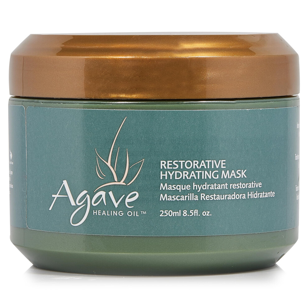 Agave Healing Oil Agave Restorative Hydrating Mask Intensive Hair Treatment For Dry Damaged Hair Hydrates And Heals Vegan 8.5 Oz