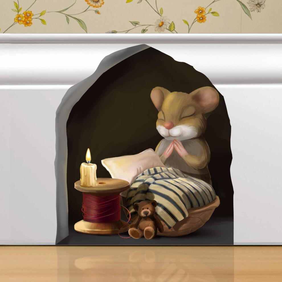 Mouse Reading Book Wall Decor Sticker Decal Kids Room Classroom Home Bedroom Bookcase Book Lover Of Mice And Men Children Adorable (Mouse P Micesterpiece