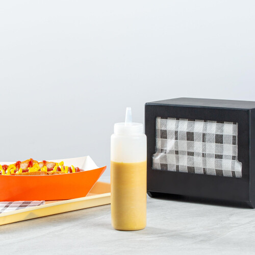 Garrafa de Molhos Restaurantware com Tampa - Garrafa Plástica para Dosagem Precisa 2