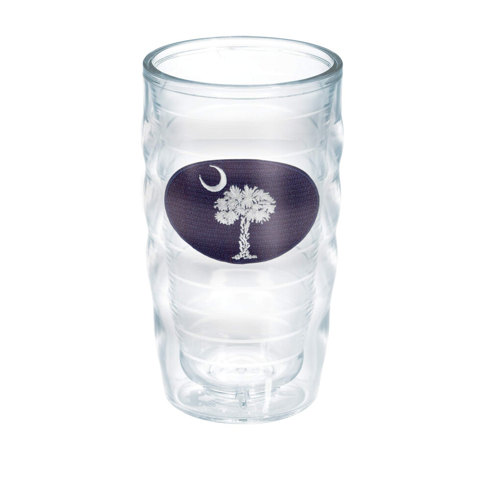 Tervis South Carolina Flag Gemaakt In De Vs Dubbelwandige Ge Soleerde Beker Houdt Dranken Koud En Warm 10Oz Golvend - Zonder Deksel Marineblauw E-image