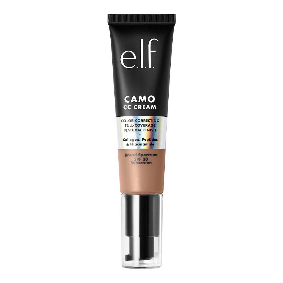 e.l.f. Camo CC Cream  Color Correcting Medium-To-Full Coverage Foundation with SPF 30  Tan 415 C  1.05 Oz (30g)