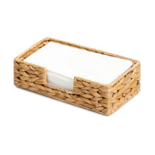 StorageWorks Water Hyacinth Napkin Holder for Bathroom  Wicker Napkin Baskets for Bathroom  Guest Towel Holder  9 """"L x 5""""W x 2 """"H  1 Pack