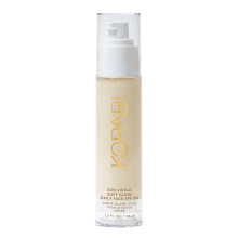 Kopari Sun Shield Soft Glow - Dagelijks gezicht SPF 30 Pure lichtgewicht zonnebrandcr?e Gezonde stralende gloed Perfect onder make-up voor een boost