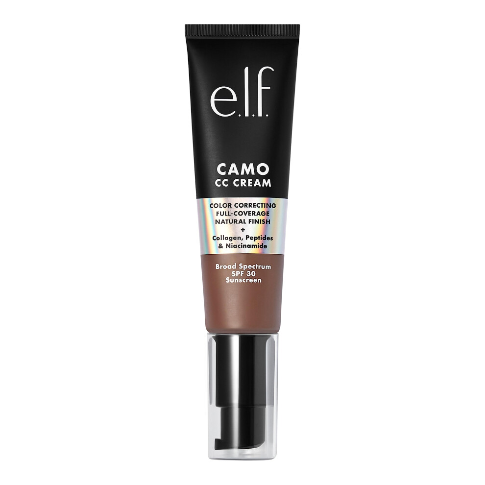 e.l.f. Camo CC Cream  Color Correcting Medium-To-Full Coverage Foundation with SPF 30  Deep 560 C  1.05 Oz (30g)