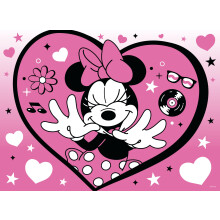 Ceaco - Disney - Minnie Mouse - Minnie Heart - Trblietav puzzle - 100-dielna skladacka