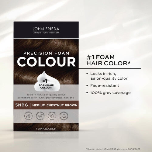 John Frieda John Frieda Χρώμα Μαλλιών Μόνιμο 5NBG Μεσαίο Καστανό 1