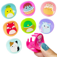 Geef je look een glamoureuze look met Squishmallows vlinderhaarclips - 8 schattige haarclips met kleine klauwclips voor elke gelegenheid - meerkleuri