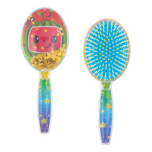 CoComelon Hair Brush with Magical Sparkling Stars Confetti Hair Brush Green - Kids Hair Brush Ages 3+
