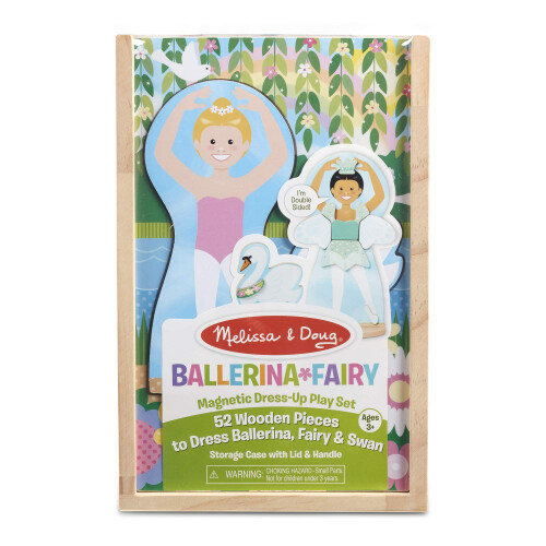 Melissa & Doug Melissa & Doug Μαγνητική Κούκλα Μπαλαρίνα και Νεράιδα με 52 τεμάχια, 3+ ετών